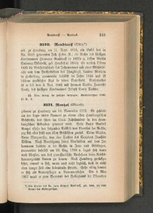 3170. Rendtorff (Otto), *)