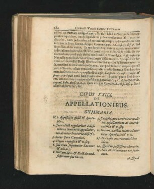 Caput XXIIX.De Appellationibus.