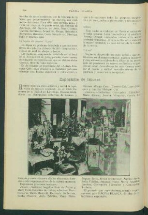 Exposición de labores