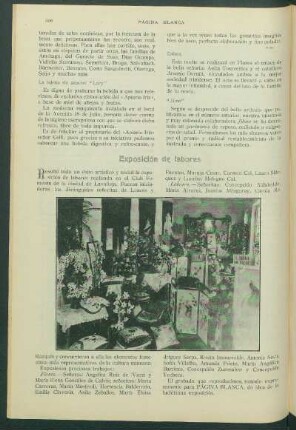 Exposición de labores
