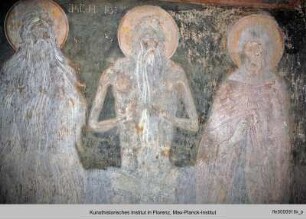 Die Ausmalung der Saalkirche : Die Heiligen Mönchsväter Makarius, Onuphrius und Antonius