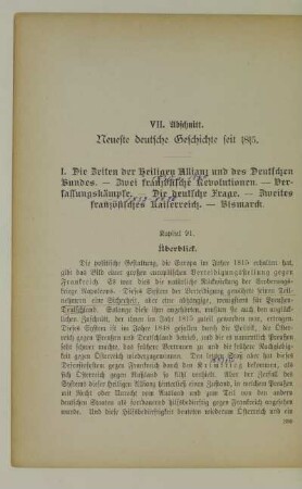 VII. Abschnitt. Neueste deutsche Geschichte seit 1815