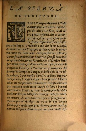 La sferza de'scrittori antichi et moderni di M. Anonimo di Utopia