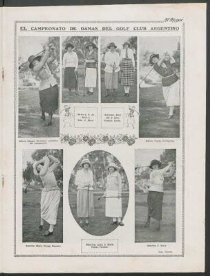 El campeonato de damas del golf club argentino