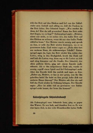 Eulenspiegels Schmiedekunft