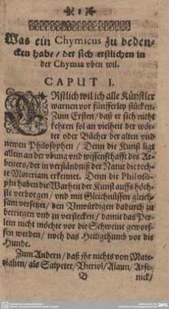 Wegweiser zu der Chymischen Medicin.