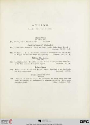 Anhang (Nr. 618-623)