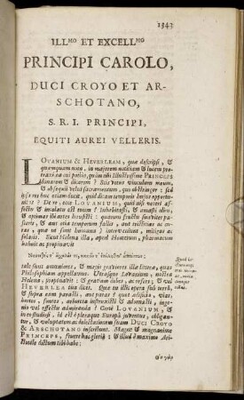 Principi Carolo, Duci Croyo Et Arschotano [...]
