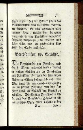 Beredsamkeit vor Gerichte.