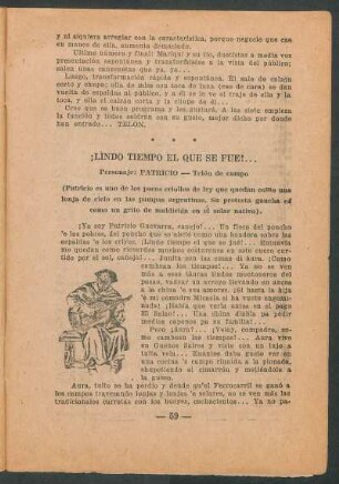 ¡Lindo tiempo el que se fue!...