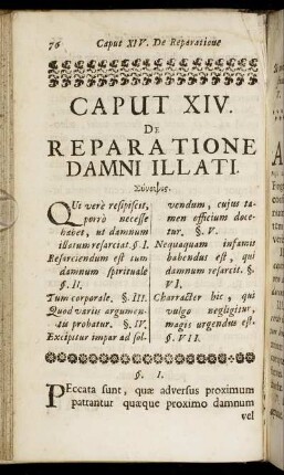 Caput XIV. De Reparatione Damni Illati