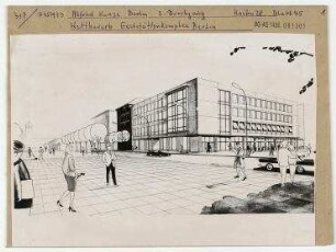 Wettbewerb Gaststättenkomplex Berlin. Berlin, Mitte, Friedrichstraße/Unter den Linden