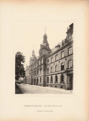 Gericht, Frankfurt/Main: Mittelbau an der Gerichtsstraße
