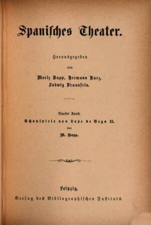 Schauspiele von Lope de Vega, 2