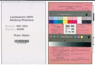 Entnazifizierung Martin Rosin , geb. 19.09.1912 (Arzt)