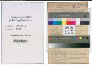 Entnazifizierung Anna Engelblecks , geb. 26.03.1900 ()