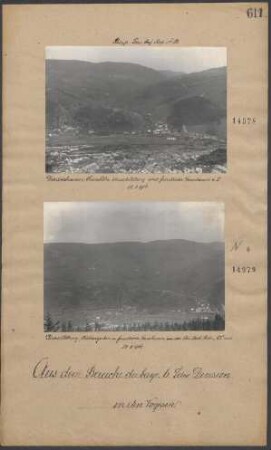 Diedolshausen, Kreuzhöhe, Graudestellung und feindlicher Grenzkamm v. S. 18.08.1916