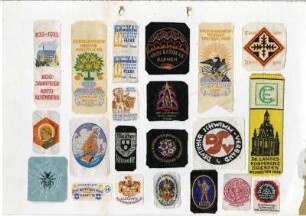 Bänder mit Firmennamen, Jubiläen, Ausstellungen etc.