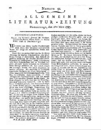 Gespräche zwischen einem Prediger und Landmann von der wahren Bekehrung und deren seligen Folgen. In einer freyen Übersetzung aus dem Holländischen. Hamburg [s.a.]