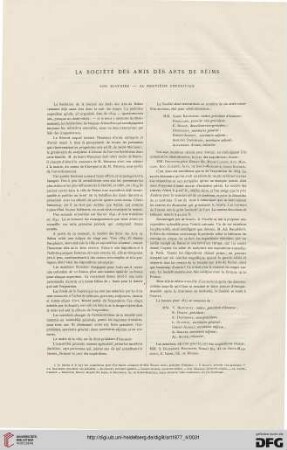 3: La Société des Amis des Arts de Reims : son histoire - sa neuvième exposition
