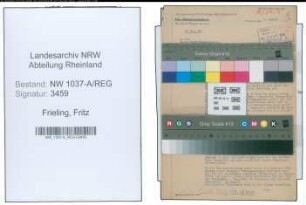 Entnazifizierung Fritz Frieling , geb. 28.03.1893 ()