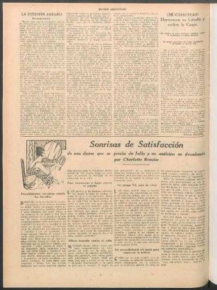 La cuestión agraria : Un antecedente