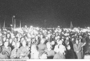 Dresden, Friedenskundgebung mit Georg Dertinger, Außenminister der DDR, 23. Juni 1950