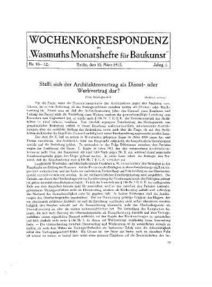 H. 10/12, 15. März 1915