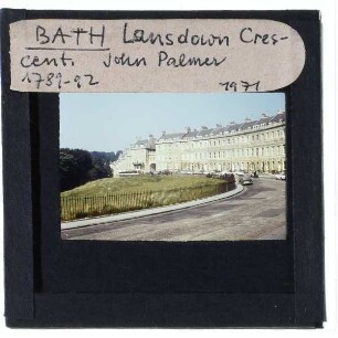 Bath, Lansdown Crescent : Straßenfront