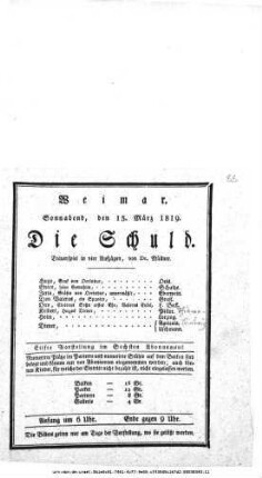 Die Schuld