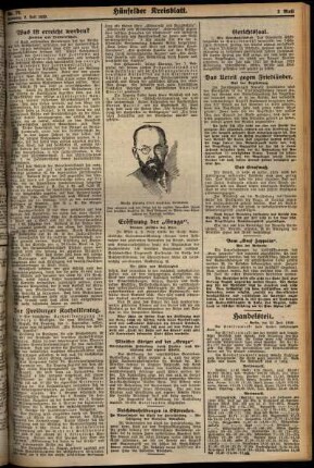 Zweite Ausgabe vom Dienstag, den 02. Juli 1929.
