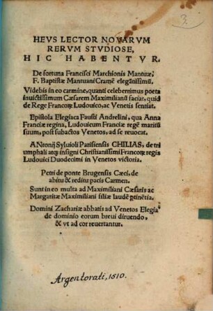 De fortuna Francisci Marchionis Mantuae carmen