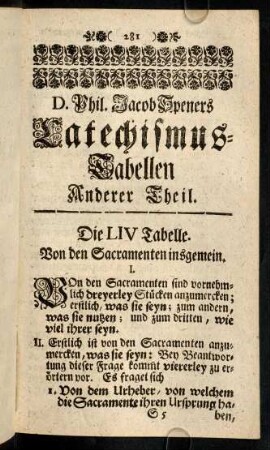 281-289, Die LIV. Tabelle