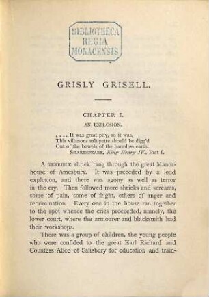 Grisly Grisell or the laidly lady of Whitburn : a tale of the wars of the roses
