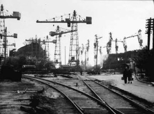 Nikolajew [Ukraine]: Gleise mit Südwerft