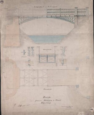 Goltsteinstraße, Brücke in den südlichen Anlagen der Stadt