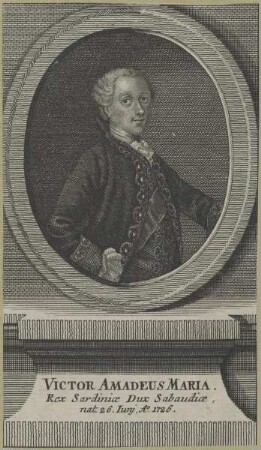 Bildnis des Victor Amadeus Maria III., König von Sardinien