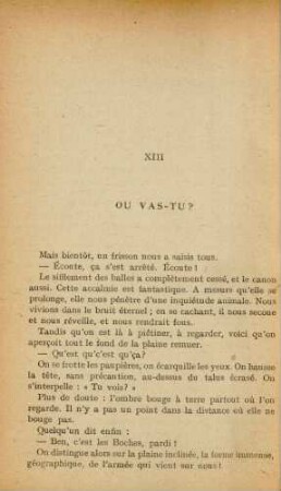 XIII Ou Vas-Tu?