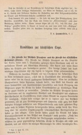 533-541 Rundschau zur kirchlichen Lage