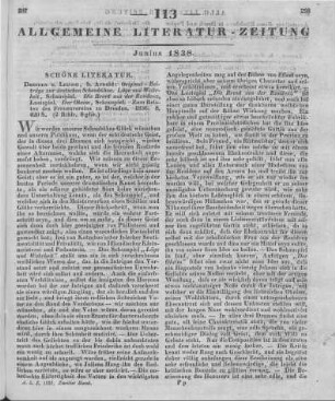 Amalie Friederike Auguste : Originalbeiträge zur deutschen Schaubühne. Lüge und Wahrheit, Schauspiel. Die Braut aus der Residenz, Lustspiel. Der Oheim, Schauspiel. Zum Besten des Frauenvereins Dresden. Dresden, Leipzig: Arnold 1826