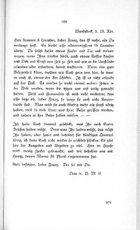 204 Wandsbeck, d. 19. Xbr.