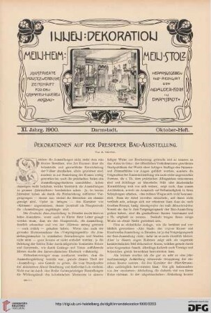 Dekorationen auf der Dresdener Bau-Ausstellung, [1]