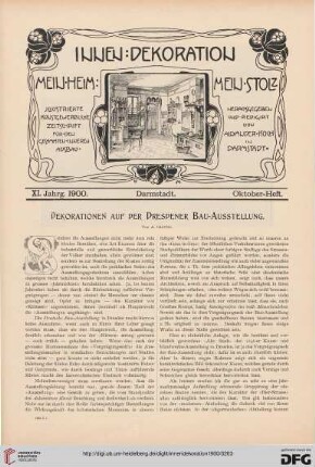 Dekorationen auf der Dresdener Bau-Ausstellung, [1]