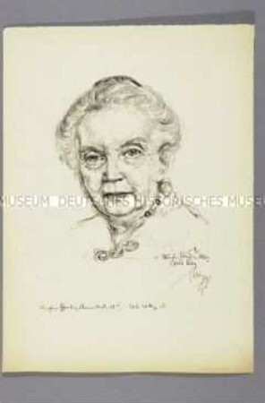 Bildnis der Schriftstellerin Isolde Kurz