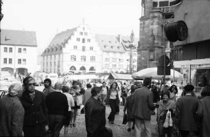 Freiburg: Durchblick zum Kornhaus von der Dreherstraße