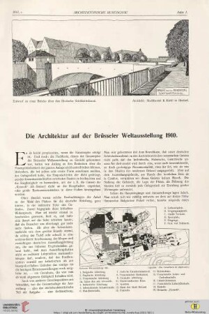 27: Die Architektur auf der Brüsseler Weltausstellung 1910