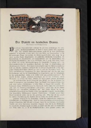 Der Dialekt im deutschen Drama