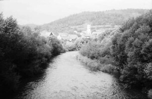 Eberfingen: B 34 Wutach und Durchblick auf Eberfingen