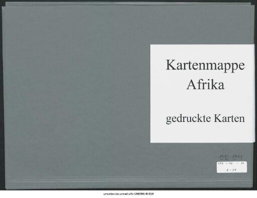 Mittel- und Oberägypten, Nubien von Chartum : 1910-1911 : Kartensammlung