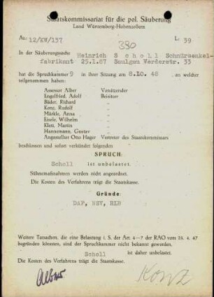 Scholl, Heinrich